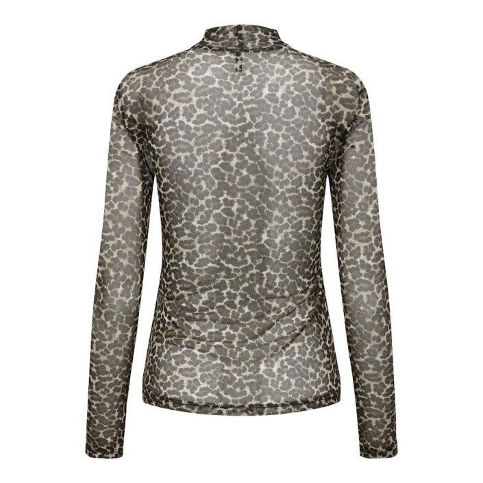 Only ONLERICA L/S HIGH NECK TOP JRS Pumice Stone/Everyday leo | Freewear ONLERICA L/S HIGH NECK TOP JRS - www.freewear.nl - Freewear