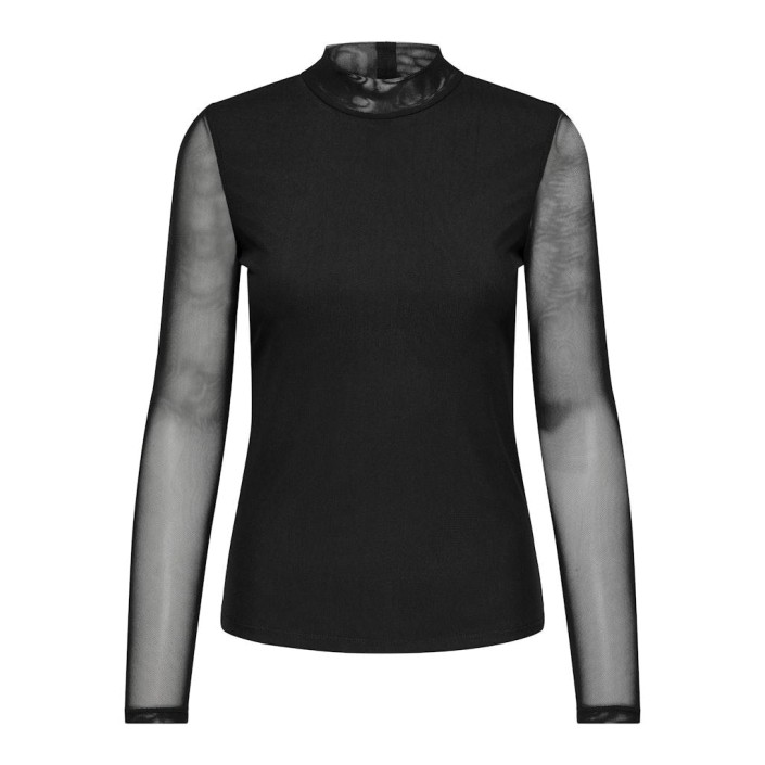 Only ONLERICA L/S HIGH NECK TOP JRS Black | Freewear ONLERICA L/S HIGH NECK TOP JRS - www.freewear.nl - Freewear