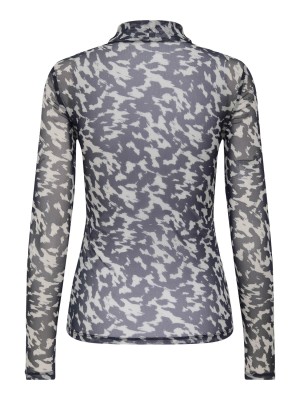 Only ONLERICA L/S HIGH NECK TOP JRS Blue Graphite/Rodeo pumice | Freewear ONLERICA L/S HIGH NECK TOP JRS - www.freewear.nl - Freewear