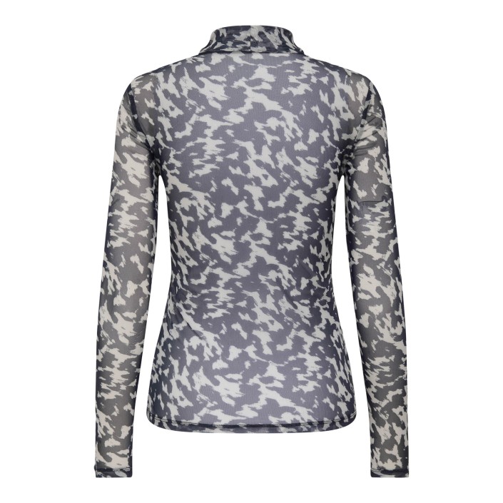 Only ONLERICA L/S HIGH NECK TOP JRS Blue Graphite/Rodeo pumice | Freewear ONLERICA L/S HIGH NECK TOP JRS - www.freewear.nl - Freewear