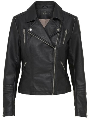 Only onlGEMMA FAUX LEATHER BIKER OTW Black | Freewear onlGEMMA FAUX LEATHER BIKER OTW - www.freewear.nl - Freewear