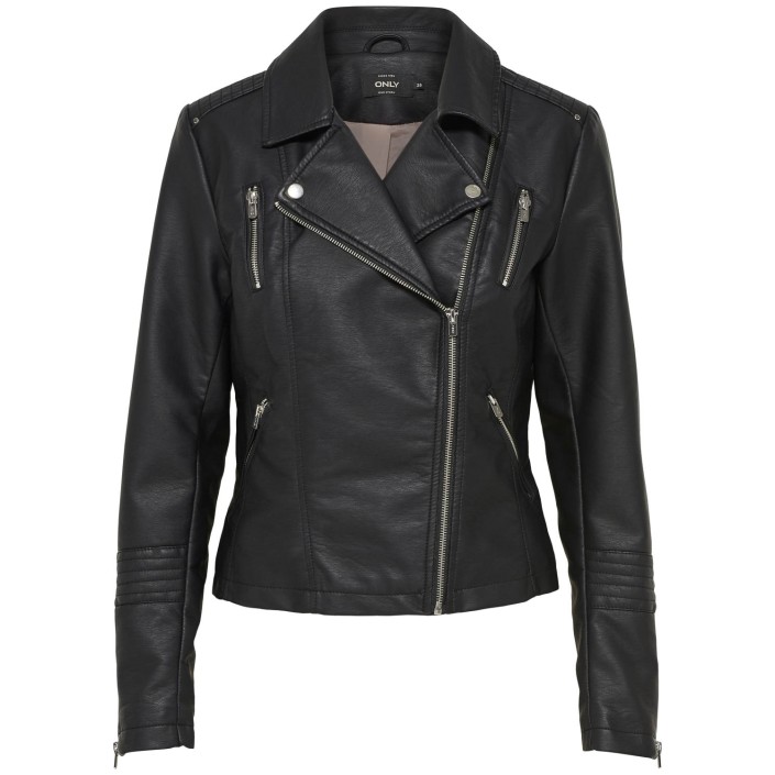 Only onlGEMMA FAUX LEATHER BIKER OTW Black | Freewear onlGEMMA FAUX LEATHER BIKER OTW - www.freewear.nl - Freewear