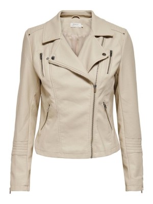 Only onlGEMMA FAUX LEATHER BIKER OTW Silver Lining | Freewear onlGEMMA FAUX LEATHER BIKER OTW - www.freewear.nl - Freewear