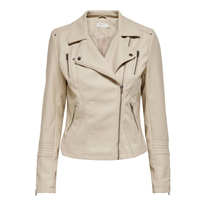 Only onlGEMMA FAUX LEATHER BIKER OTW Silver Lining | Freewear onlGEMMA FAUX LEATHER BIKER OTW - www.freewear.nl - Freewear