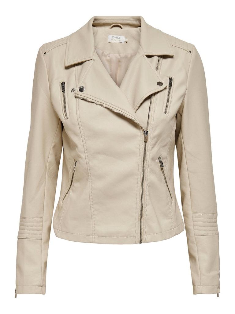 Leren Jas Only  ONLGEMMA FAUX LEATHER BIKER OTW NOOS