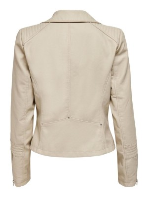 Only onlGEMMA FAUX LEATHER BIKER OTW Silver Lining | Freewear onlGEMMA FAUX LEATHER BIKER OTW - www.freewear.nl - Freewear