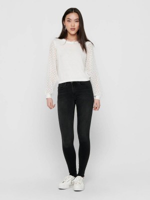Only ONLBLUSH LIFE MID ANK RAW REA1099 N: Black Denim | Freewear ONLBLUSH LIFE MID ANK RAW REA1099 N: - www.freewear.nl - Freewear