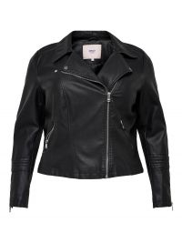 afbeelding voor product Carmakoma CAREMMY FAUX LEATHER BIKER NOOS black | Freewear