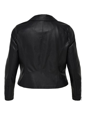 Carmakoma CAREMMY FAUX LEATHER BIKER NOOS black | Freewear CAREMMY FAUX LEATHER BIKER NOOS - www.freewear.nl - Freewear