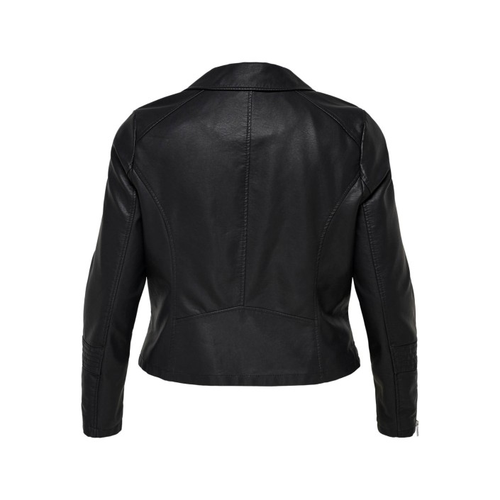 Carmakoma CAREMMY FAUX LEATHER BIKER NOOS black | Freewear CAREMMY FAUX LEATHER BIKER NOOS - www.freewear.nl - Freewear