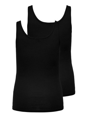 Carmakoma CARTIME TANK TOP 2 PACK NOOS Black/W. BLACK | Freewear CARTIME TANK TOP 2 PACK NOOS - www.freewear.nl - Freewear