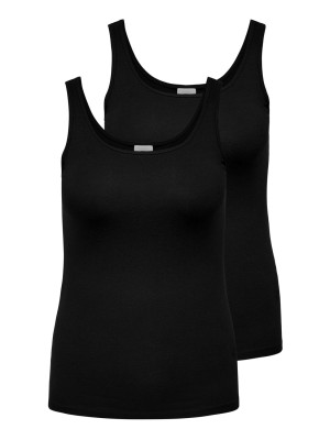 Carmakoma CARTIME TANK TOP 2 PACK NOOS Black/W. BLACK | Freewear CARTIME TANK TOP 2 PACK NOOS - www.freewear.nl - Freewear