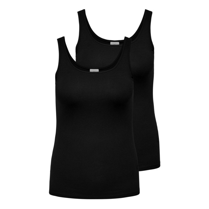 Carmakoma CARTIME TANK TOP 2 PACK NOOS Black/W. BLACK | Freewear CARTIME TANK TOP 2 PACK NOOS - www.freewear.nl - Freewear