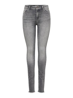 Only ONLBLUSH MID SK ANK RAW JNS REA0918: Grey Denim | Freewear