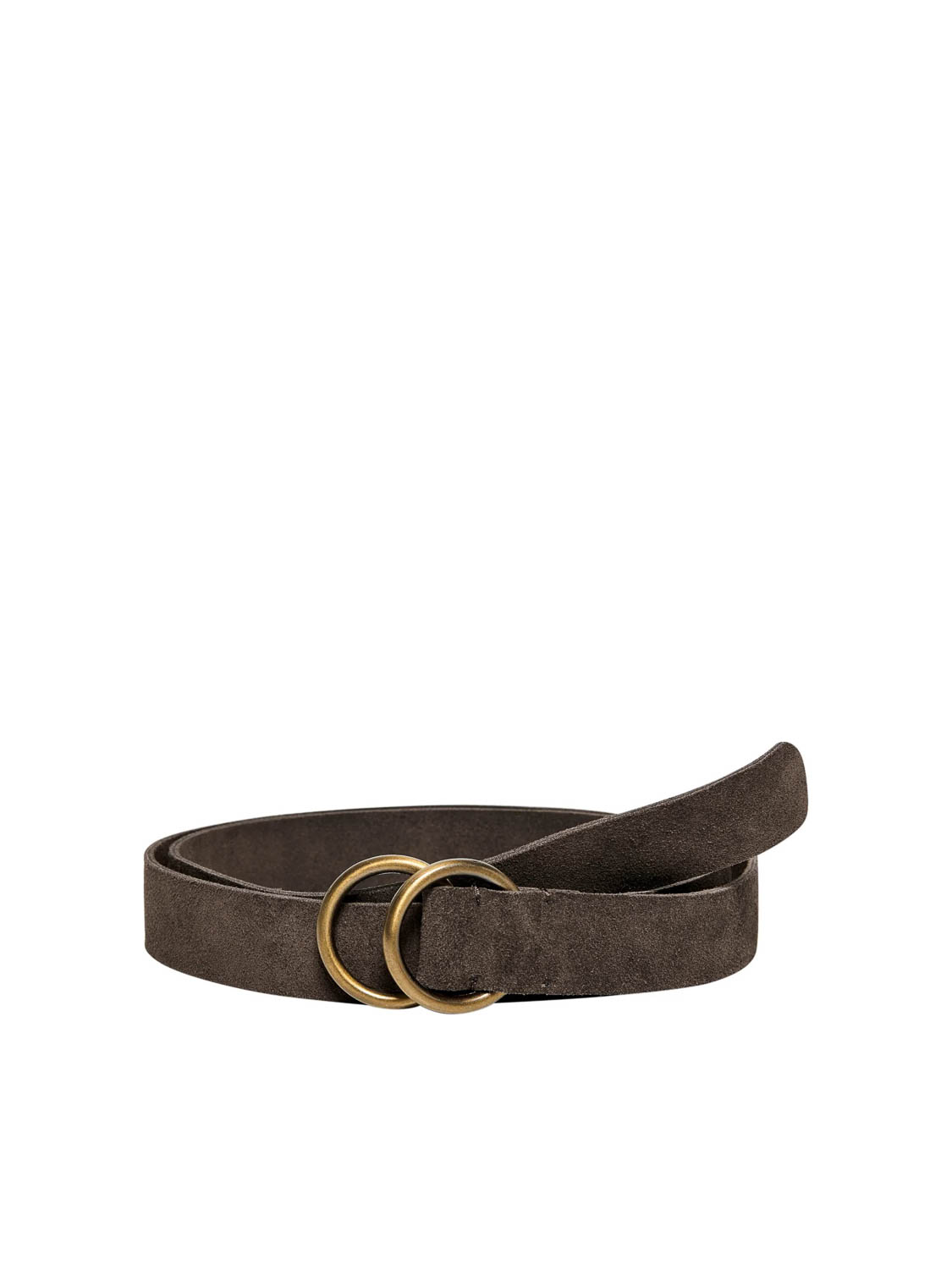 Alleen onltacca lange suede taille riem geschoren chocolade | Freewear Bruin Only , Bruin , Dames