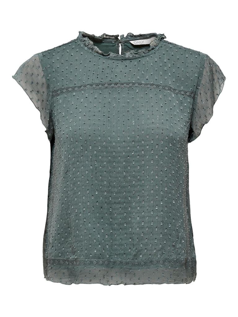 ONLY ONLFLORA CAPSL TOP WVN NOOS Dames T-shirt - Maat 38