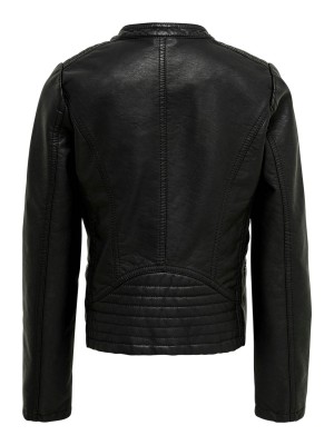 Only Kids KONFREYA FAUX LEATHER BIKER OTW NOO: Black | Freewear KONFREYA FAUX LEATHER BIKER OTW NOO: - www.freewear.nl - Freewear