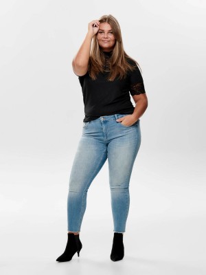 Carmakoma CARWILLY REG ANK SK JEANS REA1467 N: light blue denim | Freewear CARWILLY REG ANK SK JEANS REA1467 N: - www.freewear.nl - Freewear