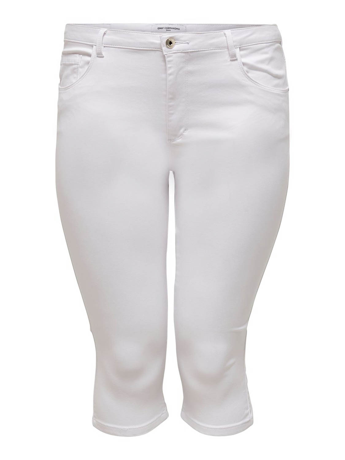 PLUS SIZE skinny fit capribroek met stretch