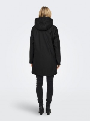 Only ONLSALLY RAINCOAT OTW NOOS Black/BLACK TEDDY | Freewear ONLSALLY RAINCOAT OTW NOOS - www.freewear.nl - Freewear