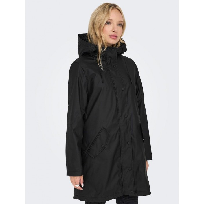 Only ONLSALLY RAINCOAT OTW NOOS Black/BLACK TEDDY | Freewear ONLSALLY RAINCOAT OTW NOOS - www.freewear.nl - Freewear