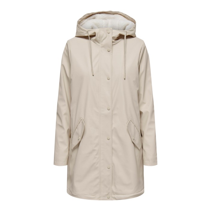 Only ONLSALLY RAINCOAT OTW NOOS Oatmeal/WHITE TEDDY | Freewear ONLSALLY RAINCOAT OTW NOOS - www.freewear.nl - Freewear