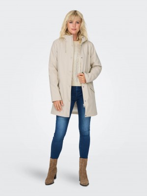 Only ONLSALLY RAINCOAT OTW NOOS Oatmeal/WHITE TEDDY | Freewear ONLSALLY RAINCOAT OTW NOOS - www.freewear.nl - Freewear