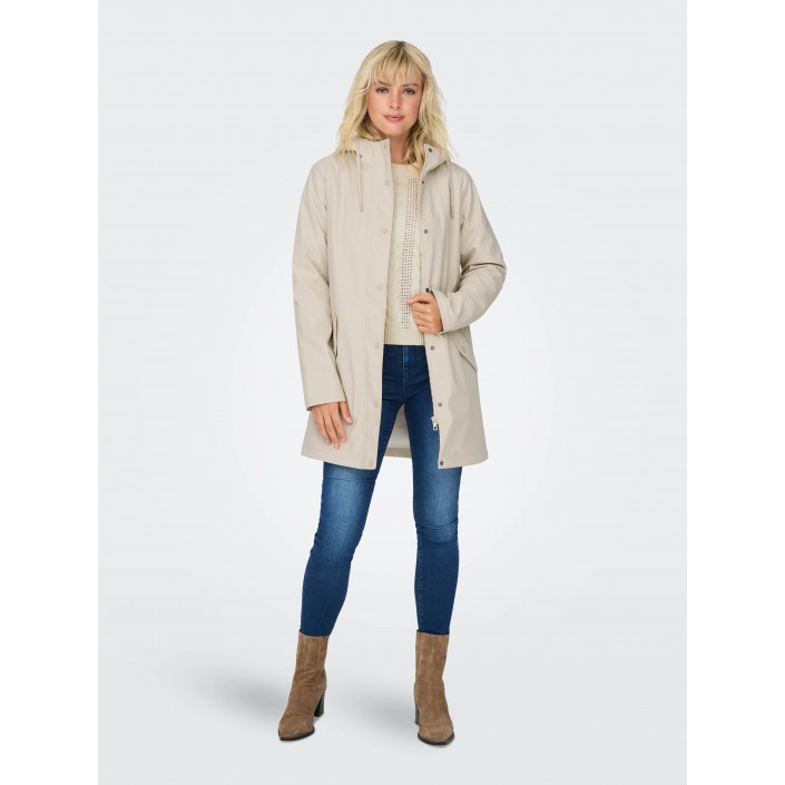 Only ONLSALLY RAINCOAT OTW NOOS Oatmeal/WHITE TEDDY | Freewear ONLSALLY RAINCOAT OTW NOOS - www.freewear.nl - Freewear