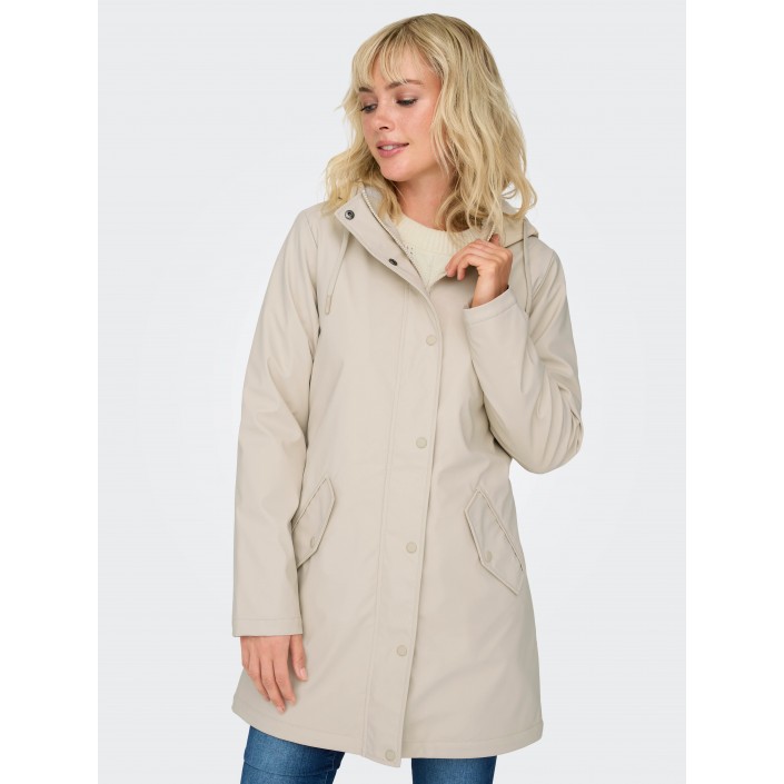 Only ONLSALLY RAINCOAT OTW NOOS Oatmeal/WHITE TEDDY | Freewear ONLSALLY RAINCOAT OTW NOOS - www.freewear.nl - Freewear
