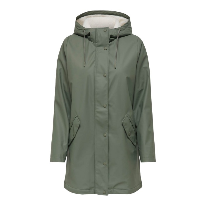 Only ONLSALLY RAINCOAT OTW NOOS Castor Gray/WHITE TEDDY | Freewear ONLSALLY RAINCOAT OTW NOOS - www.freewear.nl - Freewear