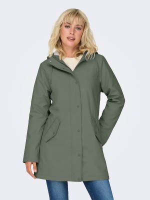 Only ONLSALLY RAINCOAT OTW NOOS Castor Gray/WHITE TEDDY | Freewear ONLSALLY RAINCOAT OTW NOOS - www.freewear.nl - Freewear