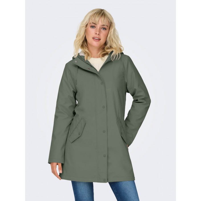Only ONLSALLY RAINCOAT OTW NOOS Castor Gray/WHITE TEDDY | Freewear ONLSALLY RAINCOAT OTW NOOS - www.freewear.nl - Freewear