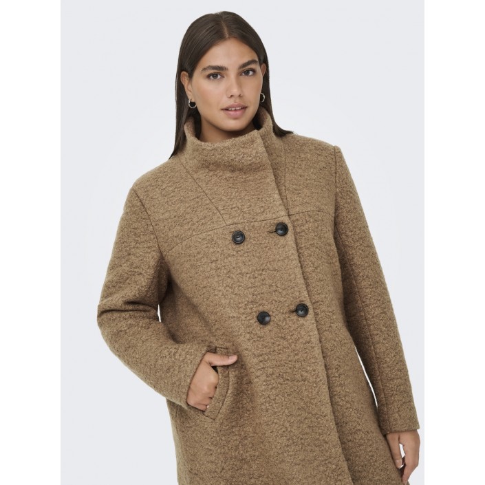 Carmakoma CARNEWSOPHIA WOOL COAT CC OTW Cocoa CrÃ©me/MELANGE | Freewear CARNEWSOPHIA WOOL COAT CC OTW - www.freewear.nl - Freewear