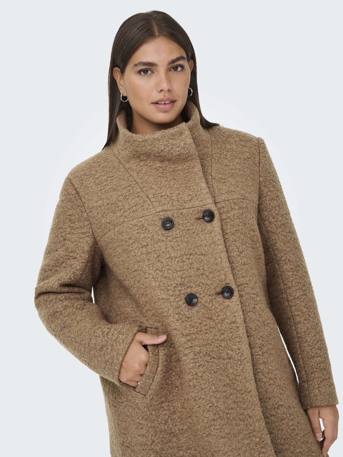 ONLY CARMAKOMA Korte jas CARNEWSOPHIA WOOL COAT OTW