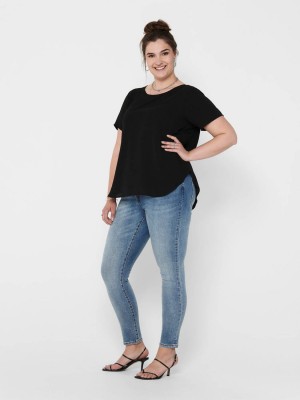 Carmakoma CARVICA SS AOP TOP NOOS Black | Freewear CARVICA SS AOP TOP NOOS - www.freewear.nl - Freewear