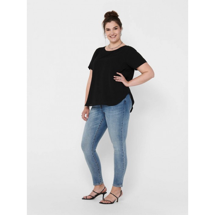Carmakoma CARVICA SS AOP TOP NOOS Black | Freewear CARVICA SS AOP TOP NOOS - www.freewear.nl - Freewear
