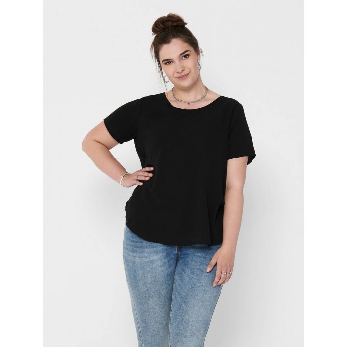 Carmakoma CARVICA SS AOP TOP NOOS Black | Freewear CARVICA SS AOP TOP NOOS - www.freewear.nl - Freewear