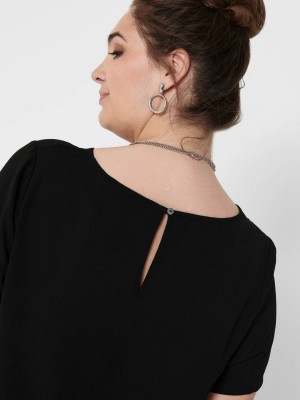 Carmakoma CARVICA SS AOP TOP NOOS Black | Freewear CARVICA SS AOP TOP NOOS - www.freewear.nl - Freewear