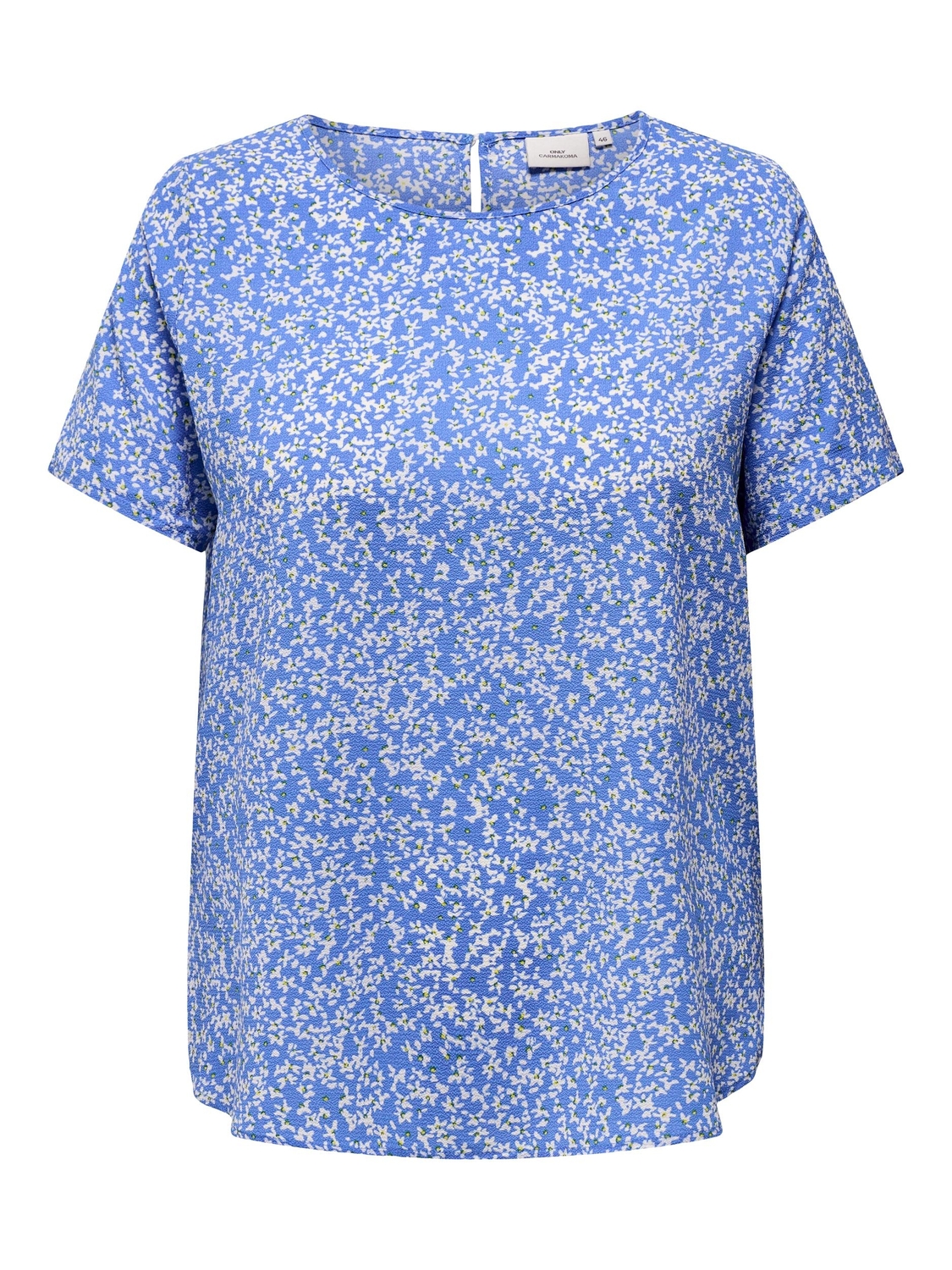 ONLY CARMAKOMA CARVICA SS TOP WVN NOOS Dames Top - Maat 48
