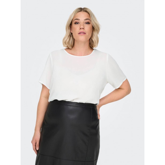 Carmakoma CARVICA SS AOP TOP NOOS Cloud Dancer | Freewear CARVICA SS AOP TOP NOOS - www.freewear.nl - Freewear