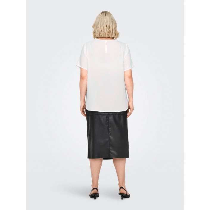 Carmakoma CARVICA SS AOP TOP NOOS Cloud Dancer | Freewear CARVICA SS AOP TOP NOOS - www.freewear.nl - Freewear