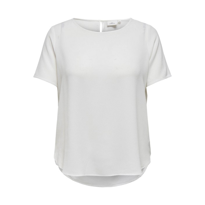 Carmakoma CARVICA SS AOP TOP NOOS Cloud Dancer | Freewear CARVICA SS AOP TOP NOOS - www.freewear.nl - Freewear