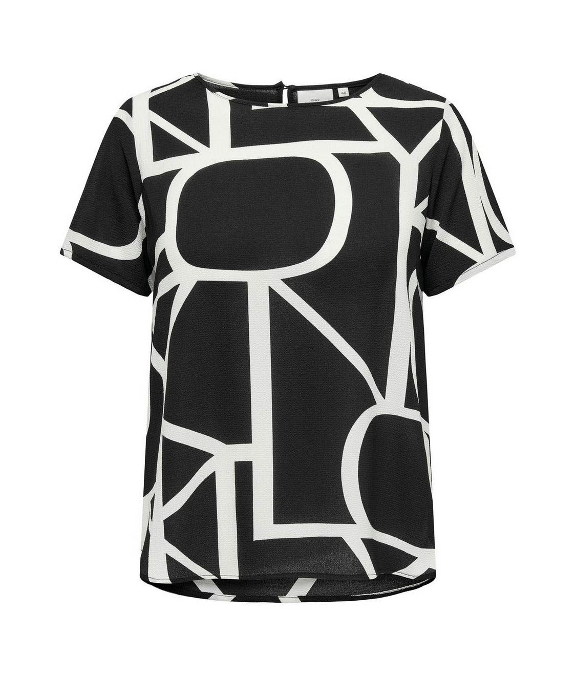 ONLY CARMAKOMA CARVICA LIFE SS TOP WVN NOOS Dames Top - Maat 50