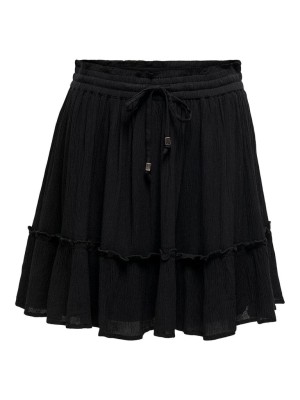 Only ONLIBIZA LIFE  SHORT SKIRT WVN NOOS Black | Freewear ONLIBIZA LIFE  SHORT SKIRT WVN NOOS - www.freewear.nl - Freewear