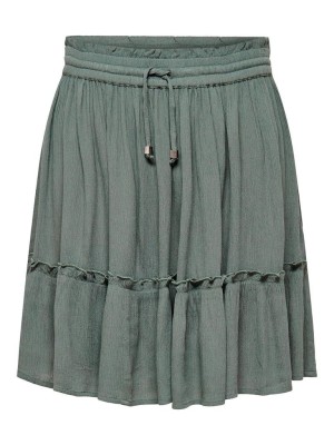 Only ONLIBIZA LIFE  SHORT SKIRT WVN NOOS Balsam Green | Freewear ONLIBIZA LIFE  SHORT SKIRT WVN NOOS - www.freewear.nl - Freewear