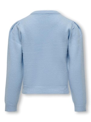 Only Kids KONLESLY L/S PUFF PULLOVER CP KNT Angel Falls | Freewear KONLESLY L/S PUFF PULLOVER CP KNT - www.freewear.nl - Freewear