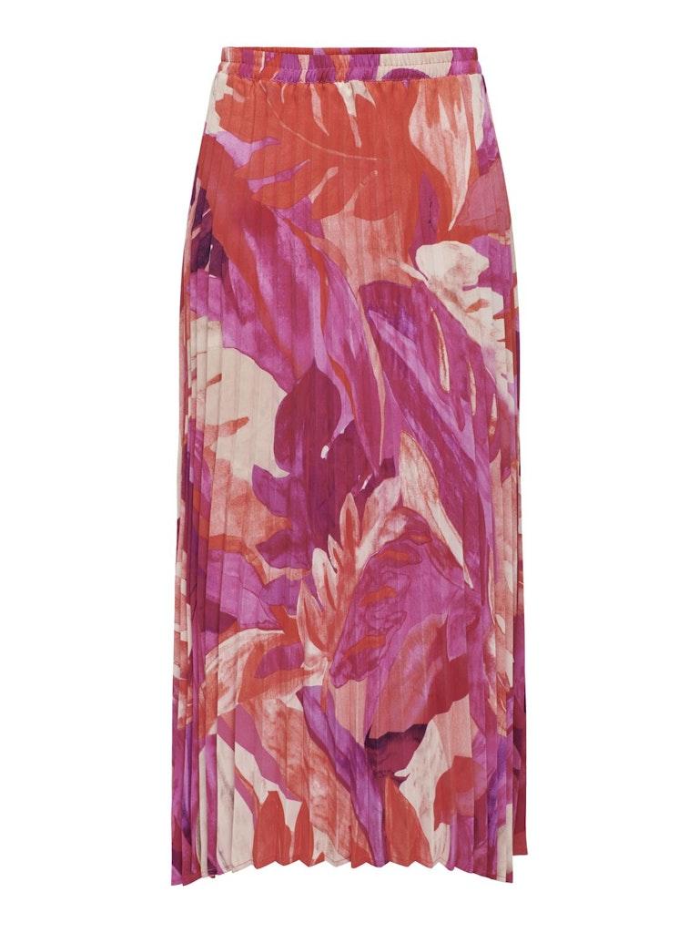 Only Onlalma Life Poly Plisse Skirt Aop