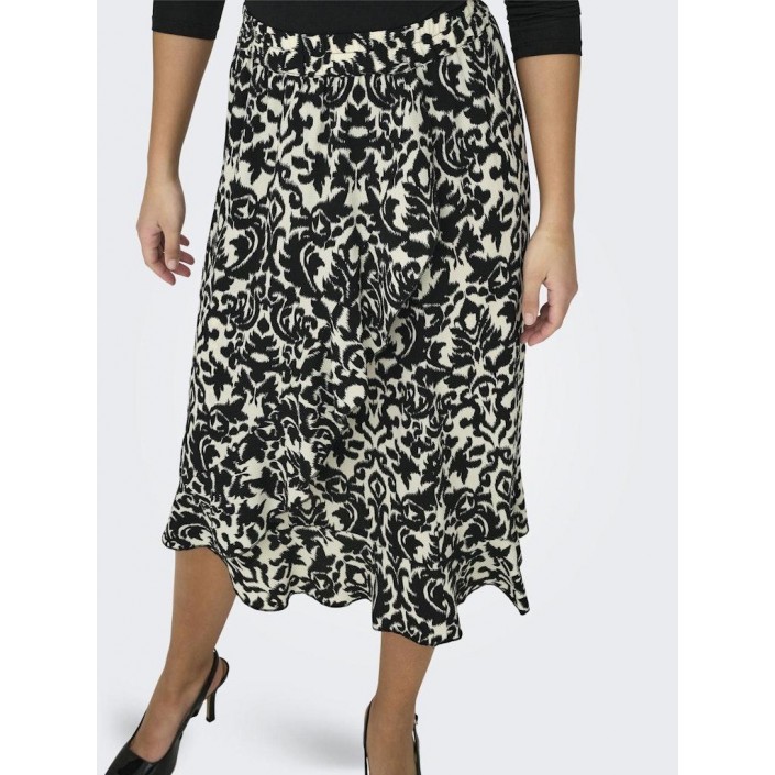Only ONLCARLY FLOUNCE LONG SKIRT WVN NOO: Black/ISA WHITE GRAPHIC PRINT | Freewear ONLCARLY FLOUNCE LONG SKIRT WVN NOO: - www.freewear.nl - Freewear