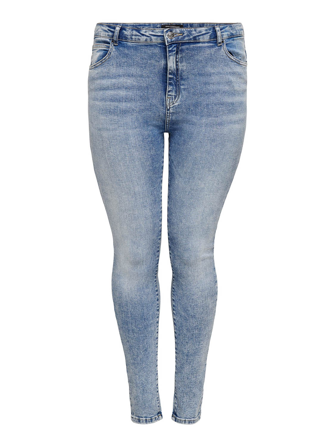 Carlaola Life HW Skinny Jeans - Lichtblauwe Denim Only Carmakoma , Blue , Dames
