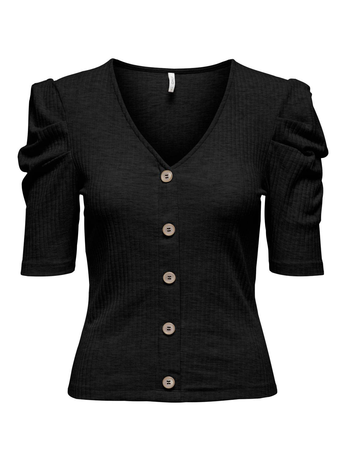 ONLY ONLNELLA 2/4 BUTTON TOP JRS Dames Top - Maat S